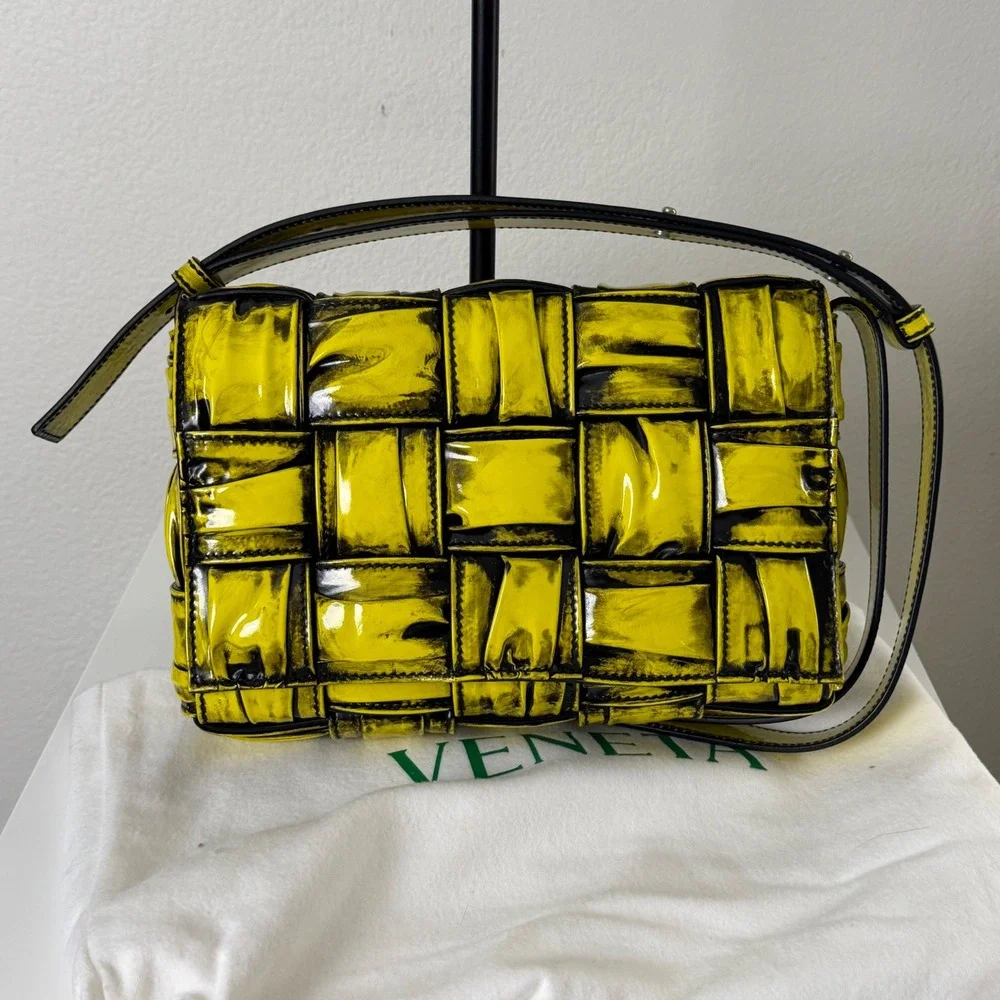 Bottega Veneta Chartreuse Foulard Cassette Bag Special Edition Intrecciato